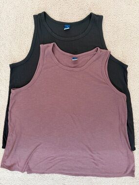 Set of Tank Tops Old Navy Luxe Ribbed